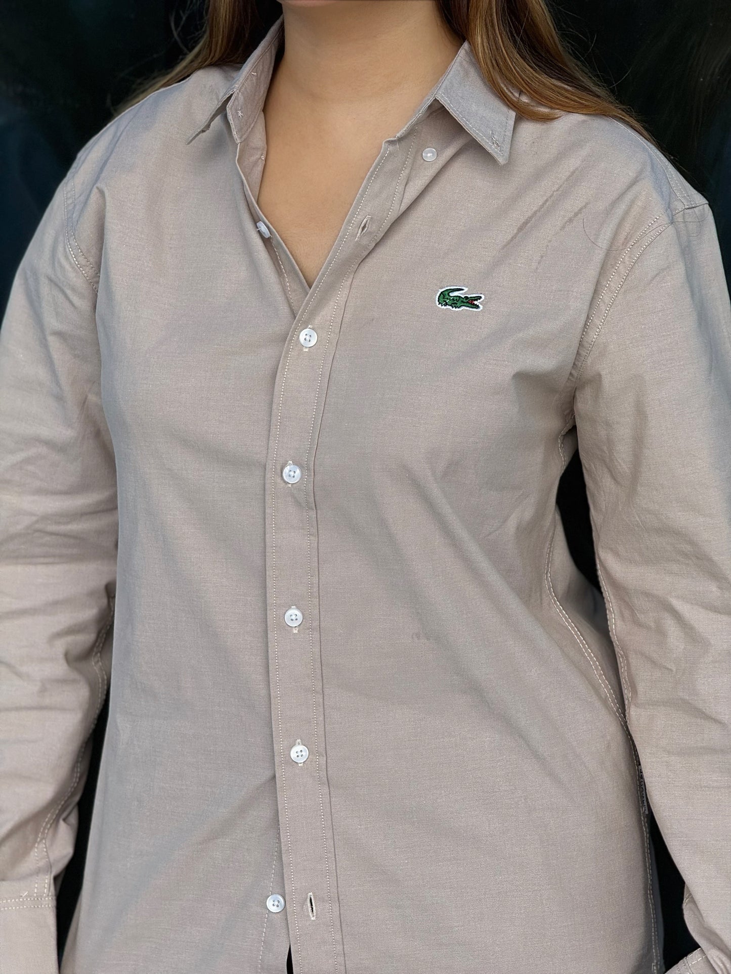 Oxford full sleeve shirt - Sand Beige